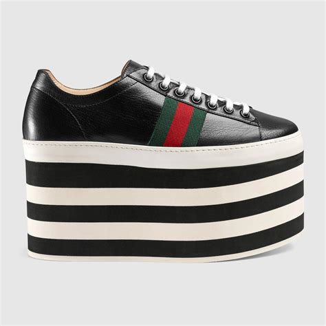 black platform gucci sneakers|Gucci platform sneakers sale.